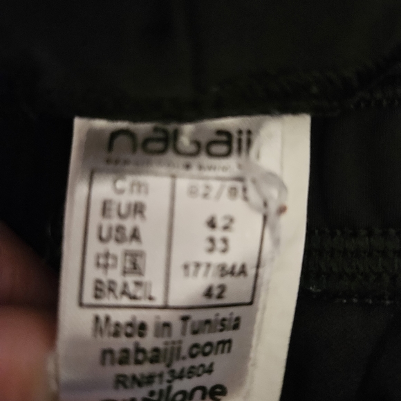 Nabaiji Men's Athletic Swim Trunks Size 33 - Picture 2 of 6